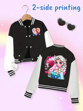 Disney fashion trend baseball jacket, suitable for daily sports and casual wear, printed with cute Aisha pattern, nice gift.