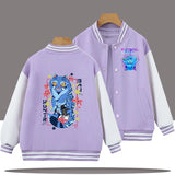2025 Spring and Autumn New Boys and Girls KPop Devil Hunter Huntrix Baseball Jacket Suitable for Children Aged 4-14 Sports