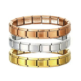 2024 New Popular Fashion Italian Module Charm Links Fit 9mm Bracelet Stainless Steel Links Jewelry Making