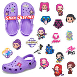 18-100pcs KPop Demon Hunters Shoe Charms For Clogs Ghost Shoe Decoration Premium Quality Popular Shoe Accessories Great Gift