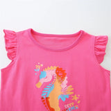 2-7T Children'S Clothing Sets Girls 2pcs Tops + Shorts Sets Animals Print Fashion Baby Suits Kids Clothing Sets Outfits