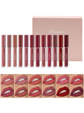 6 Color Matte Lip Gloss Set Moisturizes Long Lasts Water Proofs Sweat Proofs Non Transfer Liquid Lipstick 1pcs