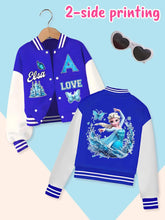 Disney fashion trend baseball jacket, suitable for daily sports and casual wear, printed with cute Aisha pattern, nice gift.