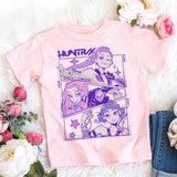 2025 Summer Kpop Demon Hunters T Shirt Kids Cartoon Anime Meme Print Clothes Round Neck Basic Boys Tops Casual Shirts Gift