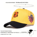 1piece Unisex Gothic Letter B Embroidery Baseball Cap Outdoor Adjustable Sunscreen Leisure Hat Spring Autumn Travel Vacation