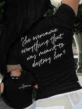 Women Casual "She Overcame Everything That Was Meant to Destroy Her" T-Shirt