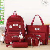 Solid Color Backpack Set
