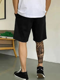 Men Casual"Yes I Smell Weed" Graphic Print Shorts Drawstring pocket Shorts