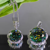 1pc 925 Silver 10-20 Carat Moissanite Pendant Chain Necklace, Suitable for Birthday Parties, for Men And Women.This is a jewelry suitable for gifting