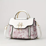 Women Scarf Ornament Large Capacity Shoulder Handbag,