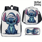 3pcs Limited Edition Stitch Back to School Combo Chibi Stitch Hat - Cute Disney Inspired Accessory for Fans Anime Gift for Stitch Lovers, for Teenager