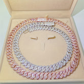 1pc 925 Silvery Moissamite 15mm Necklace, A High-end Men's And Women's Jewelry, Suitable for Weddings, Parties, Parties And Any Occasion, The Perfect Valentine's Day Gift to Yourself, Friends