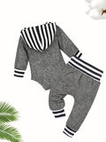 Infant Baby Boys Cute Casual AiN'T NO MAMA LiKe THE ONE I GOT Letter Print Hooded Long Sleeve Romper Trousers Suit