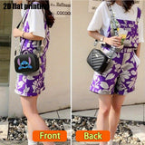 Disney Stitch Crossbody Bag, Casual Minimalist Fashion Shoulder Bag, Lightweight, Adjustable Strap, Polyester Lined, for Daily Commute & College, Black - 7.2"x5.5"x2.3"