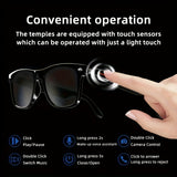 [Smart Audio Glasses] Wireless Smart Glasses - Built-in Microphone And Speaker, Blue Light Filter Polarized Glasses Lenses, Voice Assistant, Open-ear Music And HD Calls