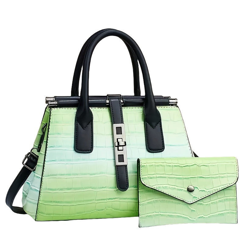 Women alligator pattern Crossbody bag