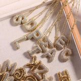 exquisite letter bubble necklace 26 A-Z letter jewelry, balloon letter word necklace, Women's gift