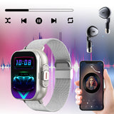 GREENPORT Smart Watch with Earbuds 2.01 Inch HD Screen 2 in 1 Smart Watch Sports Record for Android and iPhone Best Holiday Gift Blac