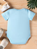 Boys "DON'T LOOK AT ME! THAT SMELL IS COMING FROM MY DAD Short-Sleeve Romper