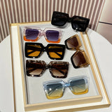 12 Pairs of Women's Plastic Square Ins Oversized Frame Personality Trend Sexy