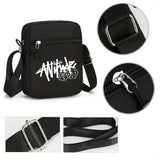2pcs, Dice Hip-hop Baseball Cap And Shoulder Bag, Unisex Two-piece Sports Suit.
