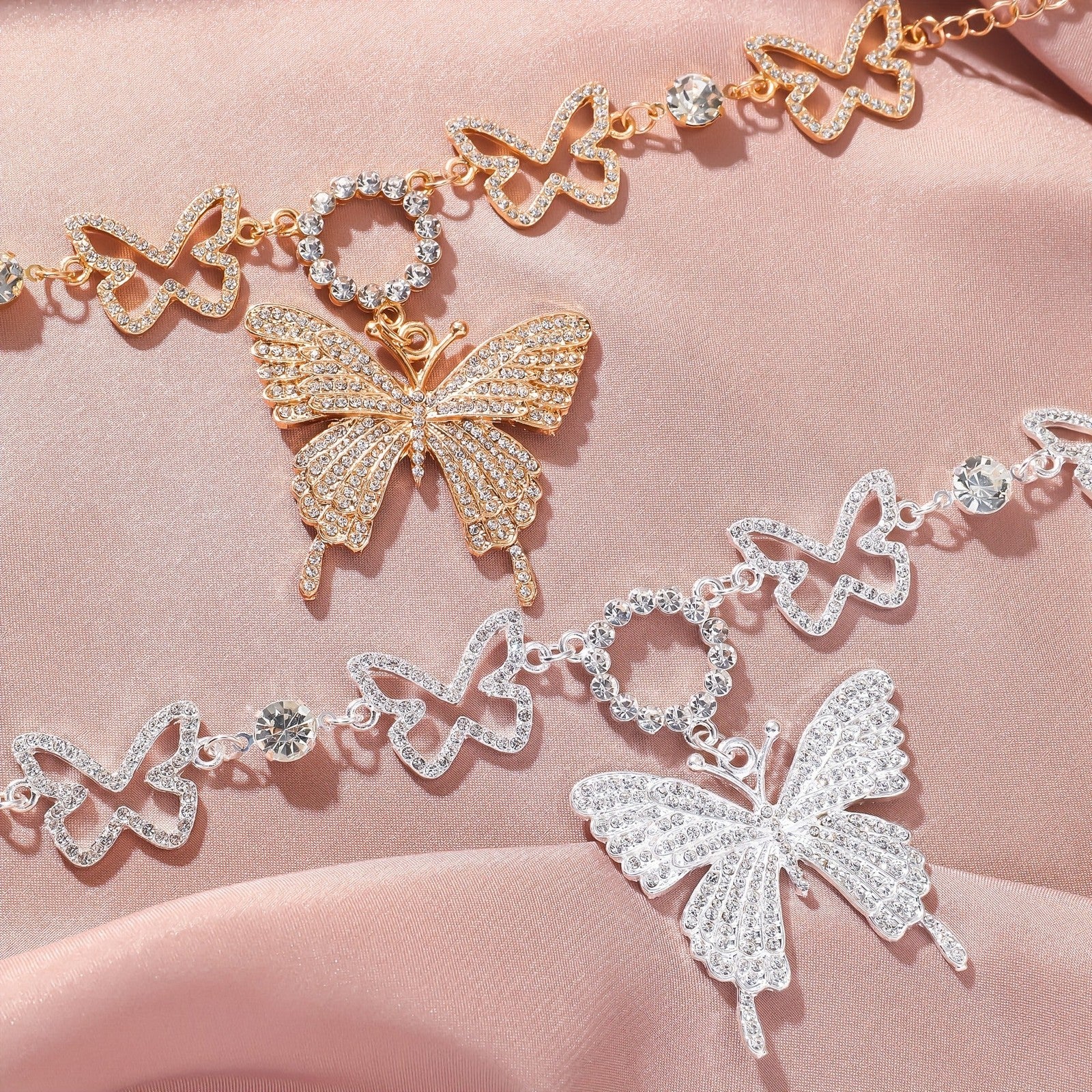 A New Style Butterfly Anklet with a Punk Vibe for Women.