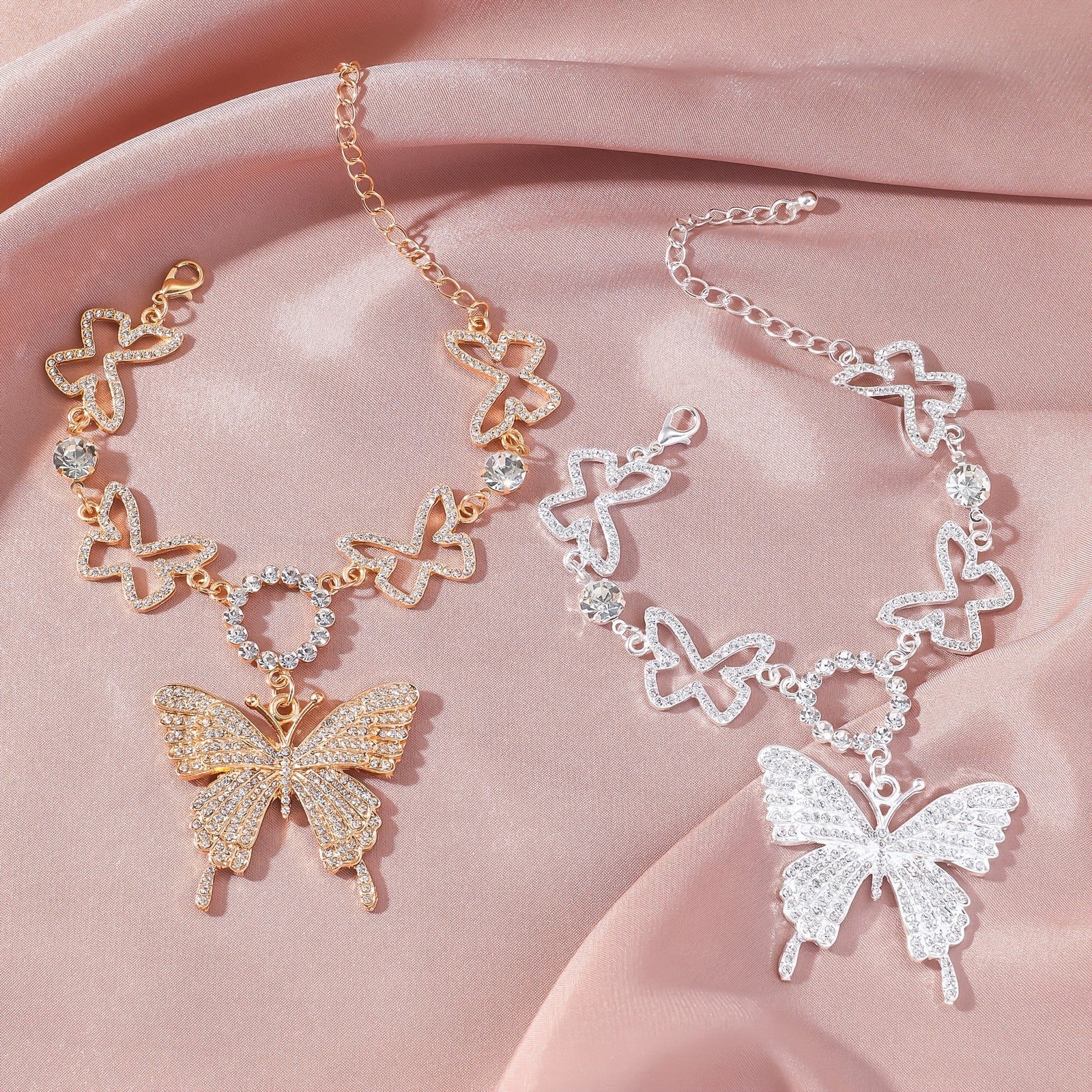 A New Style Butterfly Anklet with a Punk Vibe for Women.