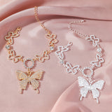 A New Style Butterfly Anklet with a Punk Vibe for Women.