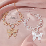 A New Style Butterfly Anklet with a Punk Vibe for Women.