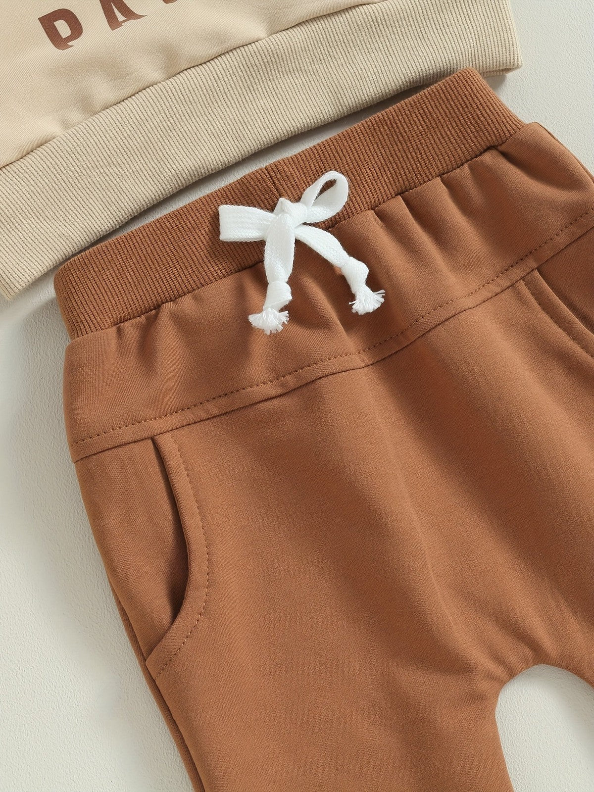 10% Polyester 90% Cotton Toddler Boys Long Sleeve Letter Print Sweatshirt and