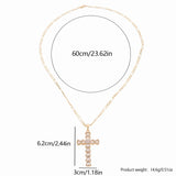14K Gold-Plated Cross Pendant Necklace