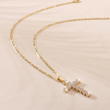 14K Gold-Plated Cross Pendant Necklace