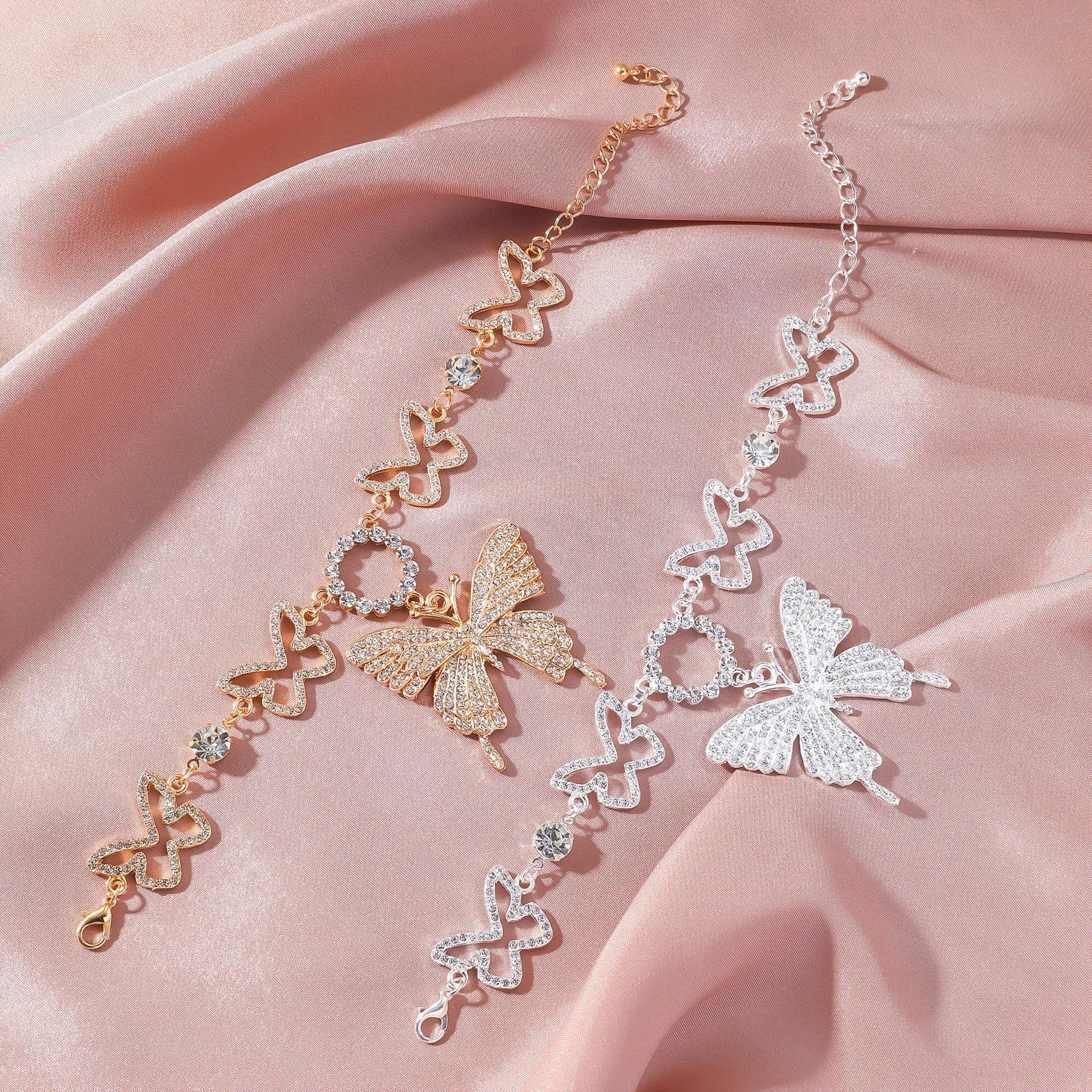 A New Style Butterfly Anklet with a Punk Vibe for Women.