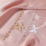 A New Style Butterfly Anklet with a Punk Vibe for Women.