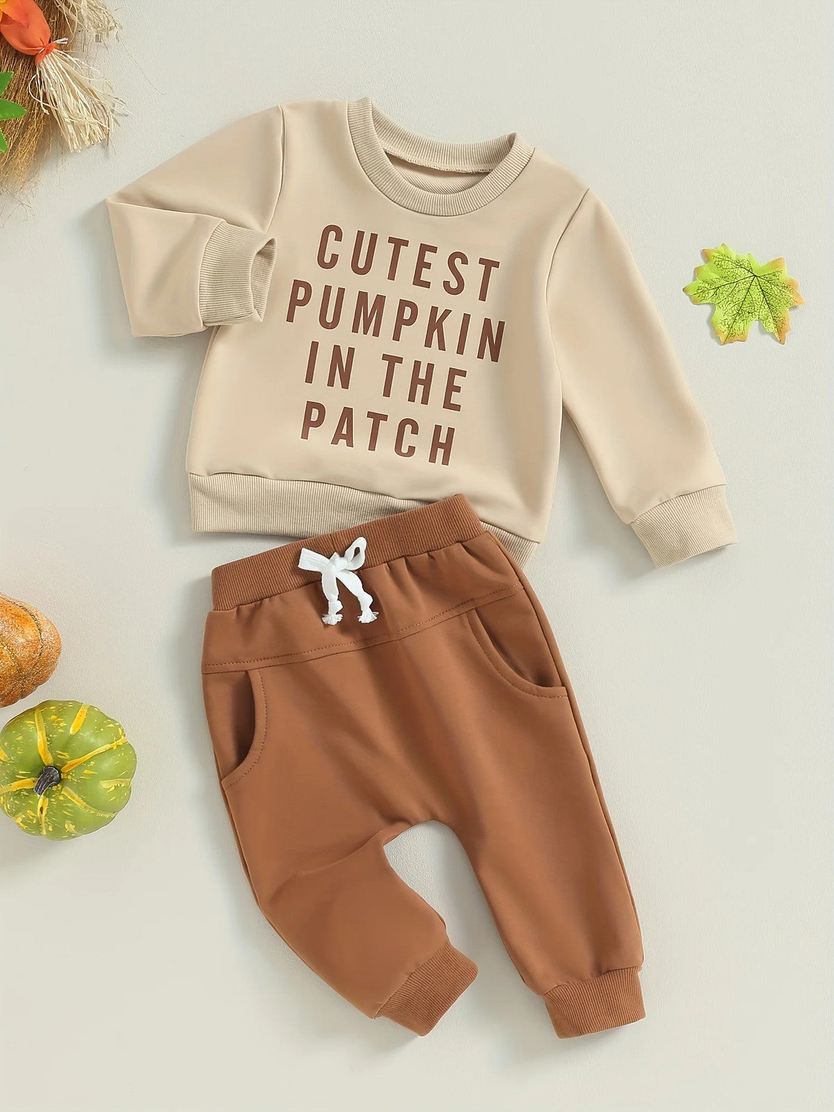 10% Polyester 90% Cotton Toddler Boys Long Sleeve Letter Print Sweatshirt and