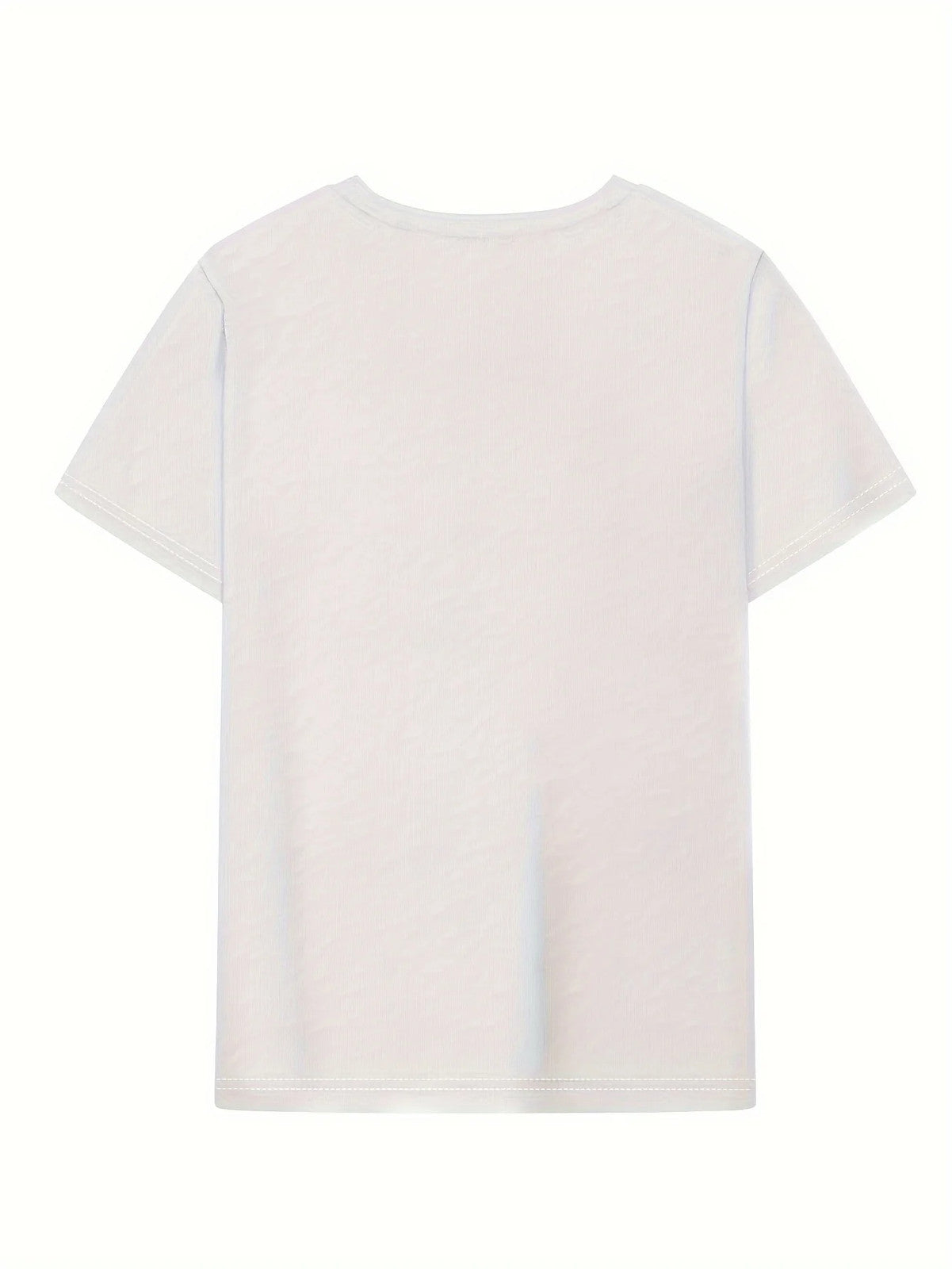 Casual Crew Neck Short Sleeve Alphabet Print T Shirt