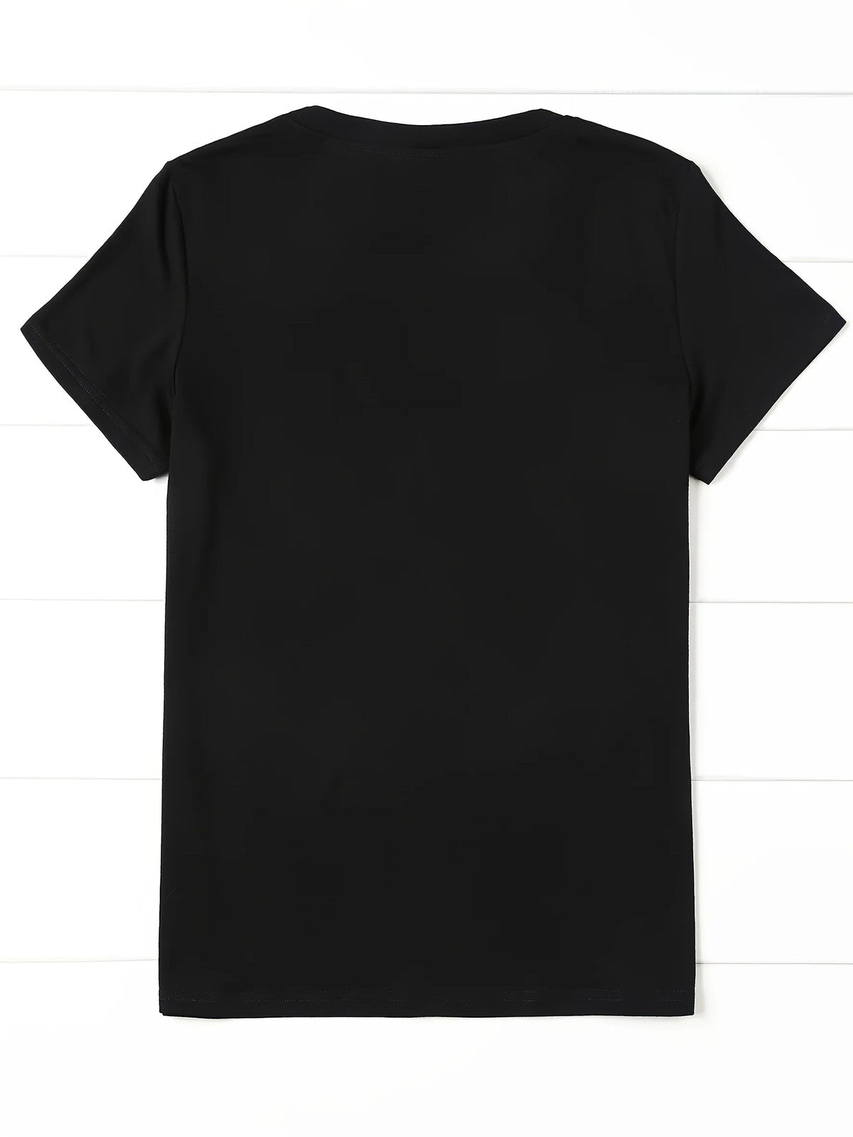 Casual Crew Neck Short Sleeve Alphabet Print T Shirt