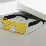 -Style Metal-Framed Glasses with Anti-Reflective Polycarbonate Lenses for -
