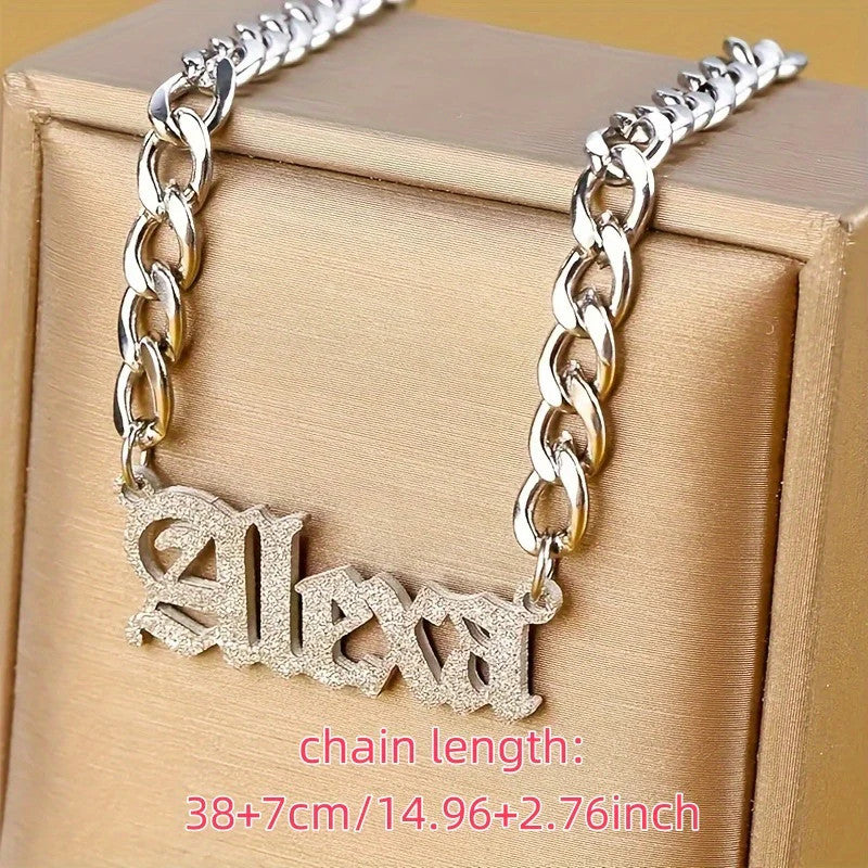 1pc custom Silvery Stainless Steel mother [Holiday Cheer] Customizable Glitter