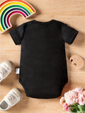 Kids Casual Funny Youngsters Cute Monogrammed Cotton Bodysuit