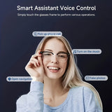 [Smart Audio Glasses] Wireless Smart Glasses - Built-in Microphone And Speaker, Blue Light Filter Polarized Glasses Lenses, Voice Assistant, Open-ear Music And HD Calls