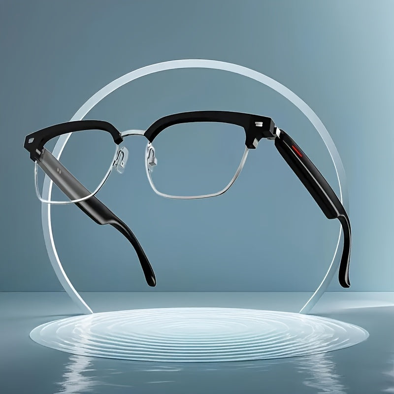 [Smart Audio Glasses] Wireless Smart Glasses - Built-in Microphone And Speaker, Blue Light Filter Polarized Glasses Lenses, Voice Assistant, Open-ear Music And HD Calls