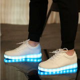 2024 New USB Chargering Led Shoes  Adults Light Up Sneakers  Men Women Glowing Party  Lovers' Shoes Luminous Shoes Black