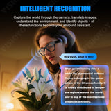 Best Selling AI Voice Assistant Smart Glasses with Recording Video Wireless Camera 8 Mega Pixels Noise Cancelling Microphone