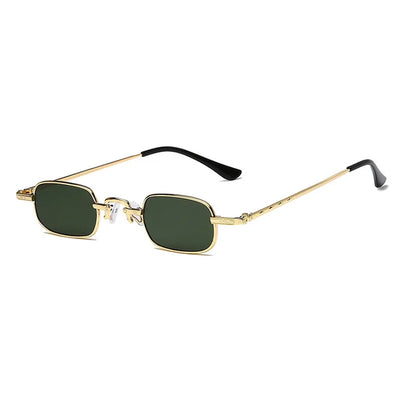 Vintage Square Sunglasses For Men Luxury Brand Designer Metal Sun Glasses Women Fashion Eyewear Gafas