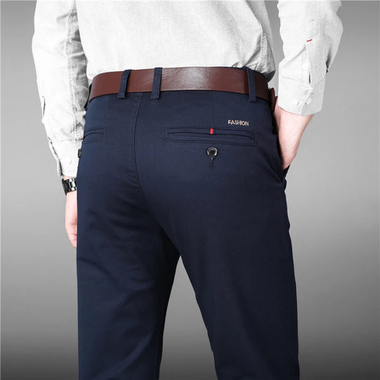 2020 Luxury Straight Business Casual Men Pants High Quality Designer Spring Autumn Elegant Male Leisure Long Formal Trousers