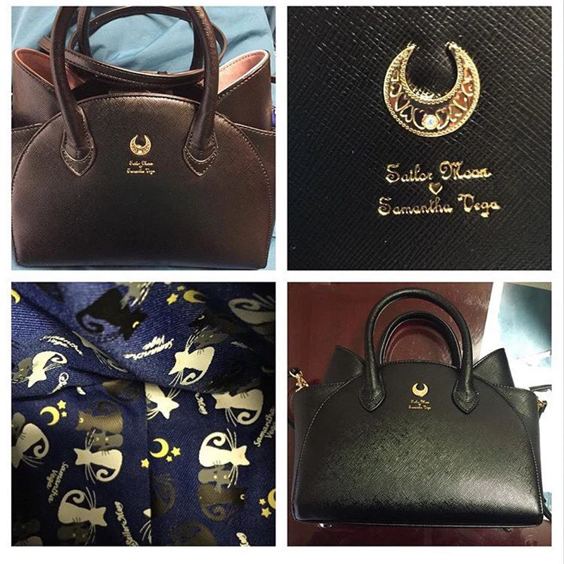 MSMO Sailor Moon Bag Samantha Vega Luna Women Handbag 20th Anniversary Cat Ear Shoulder bag Hand Bag