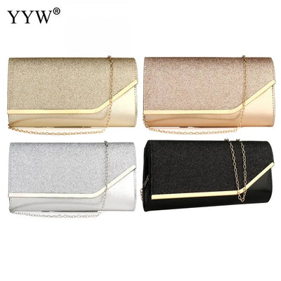 Sequined Envelope Clutch Bags For Women 2020 Fashion Gold Purses And Handbags With Chain Shoulder Bags Wedding Party Clutches