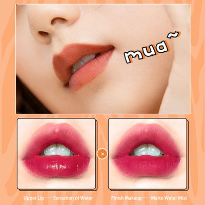 UKISS Lip Gloss Lip Tint Hydration Mist Matte Non-Fading Non-Stick Cup Long Lasting Waterproof Lipstick