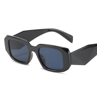 Small Polygon Rectangle Women Sunglasses Fashion Retro Brand Designer Square Sun Glasses Men Classic White Glasses Shades UV400